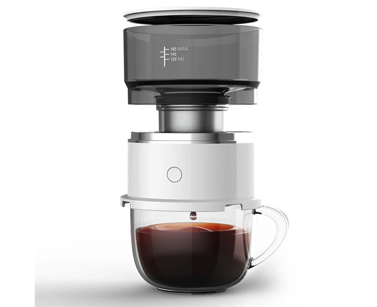 HOMCOMY Coffee Maker Portable Espresso Machine Tritan Water Tank Mini Electric Drip Outdoor Coffee Pot