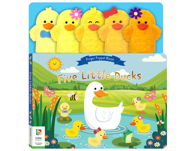 Building Blocks Five Little Ducks Felt Finger Puppet Book Read and Play 4y+