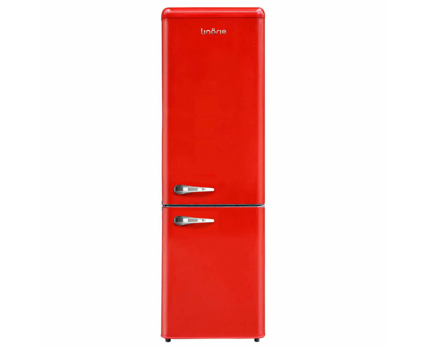 Annecy 242L Retro Bottom Mount Fridge Red