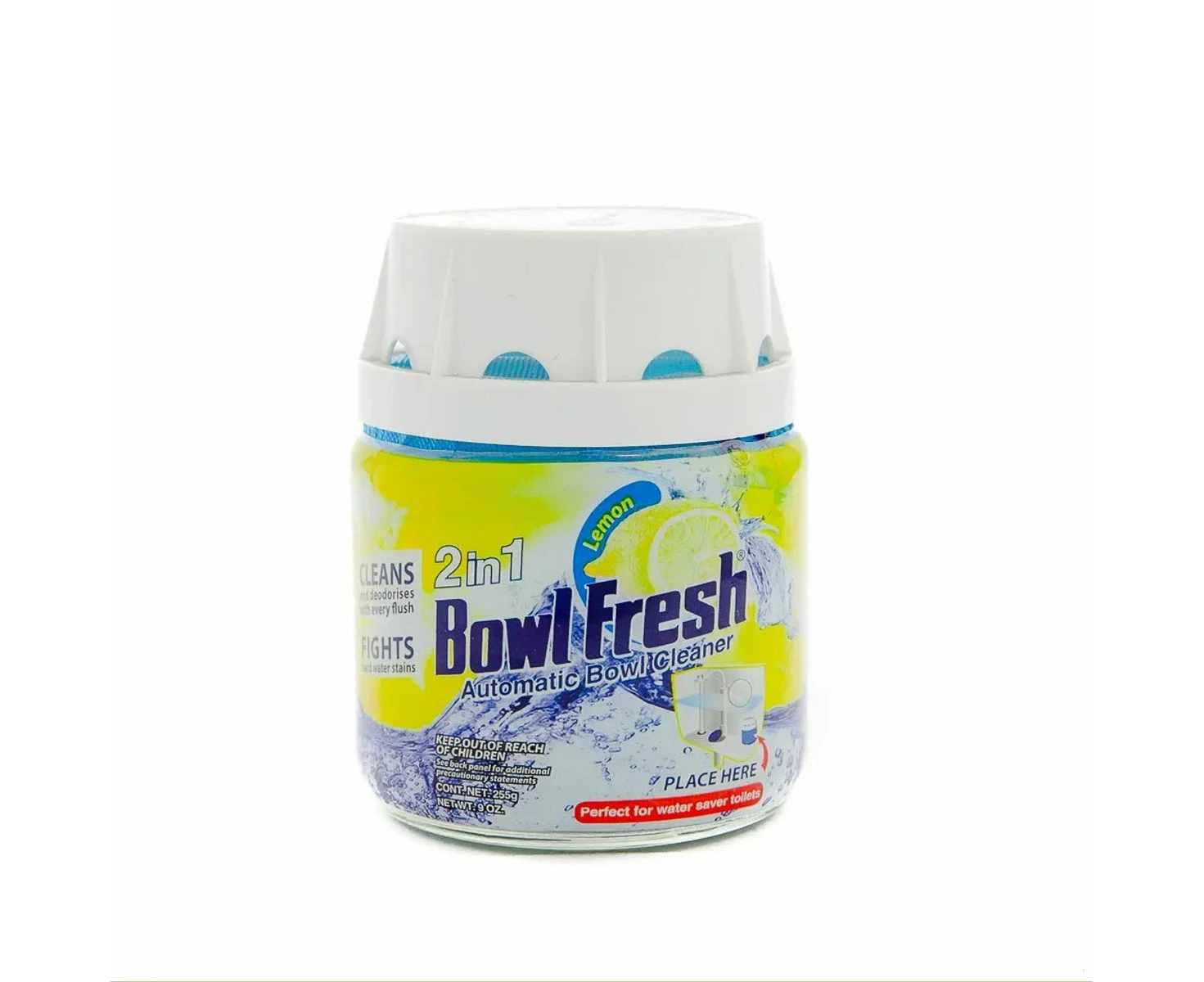 Pack of 6 - Bowl Fresh Automatic Bowl Cleaner Fresh Lemon - 255g