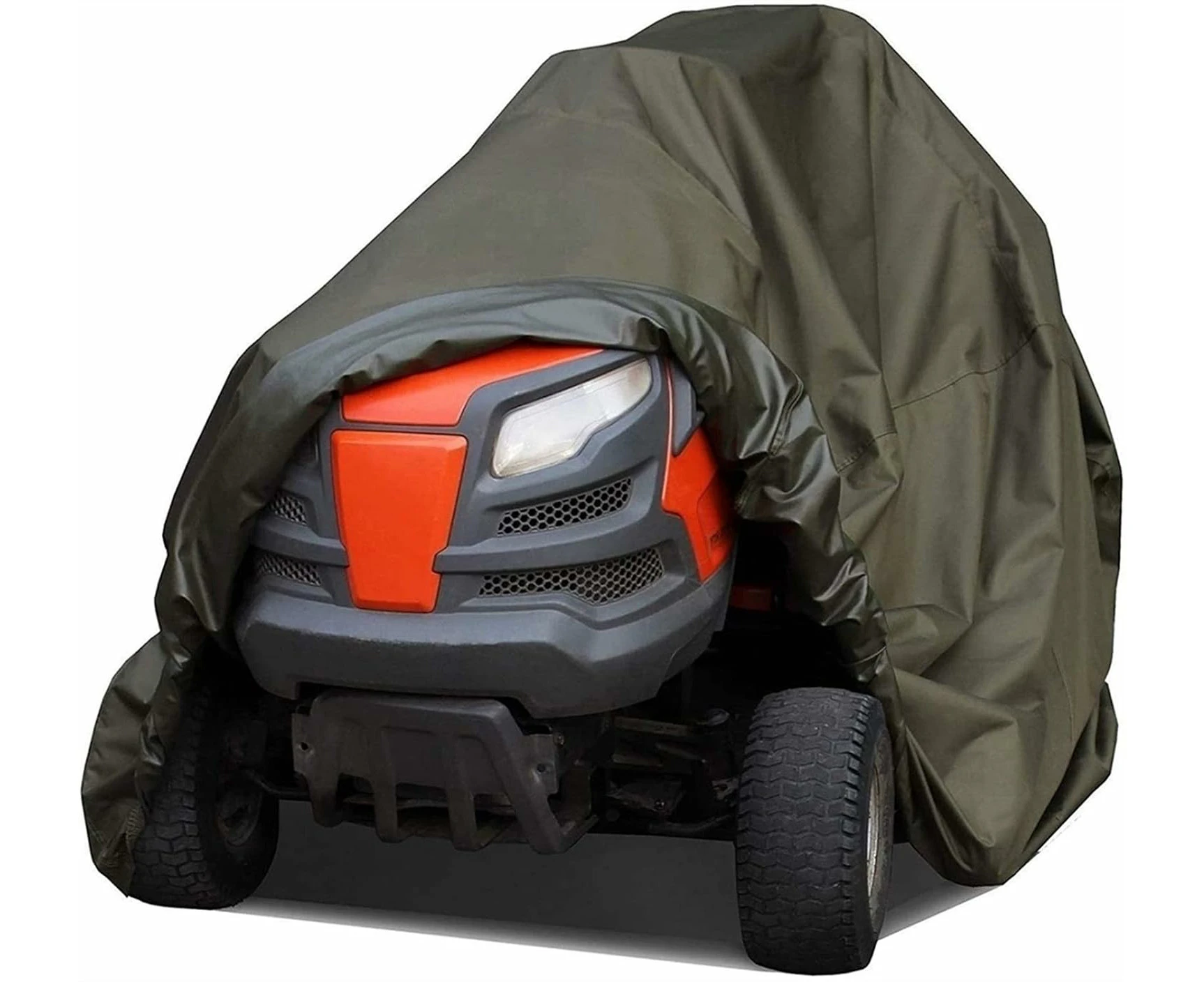 Riding Lawn Mower Cover Durable And Waterproof Protective Cover For Your Riding Garden Family Lawn Mower Cover Includes Storage Bag-182*111*116CM