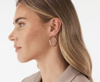 Coach Classic Hoop Earrings - Silver