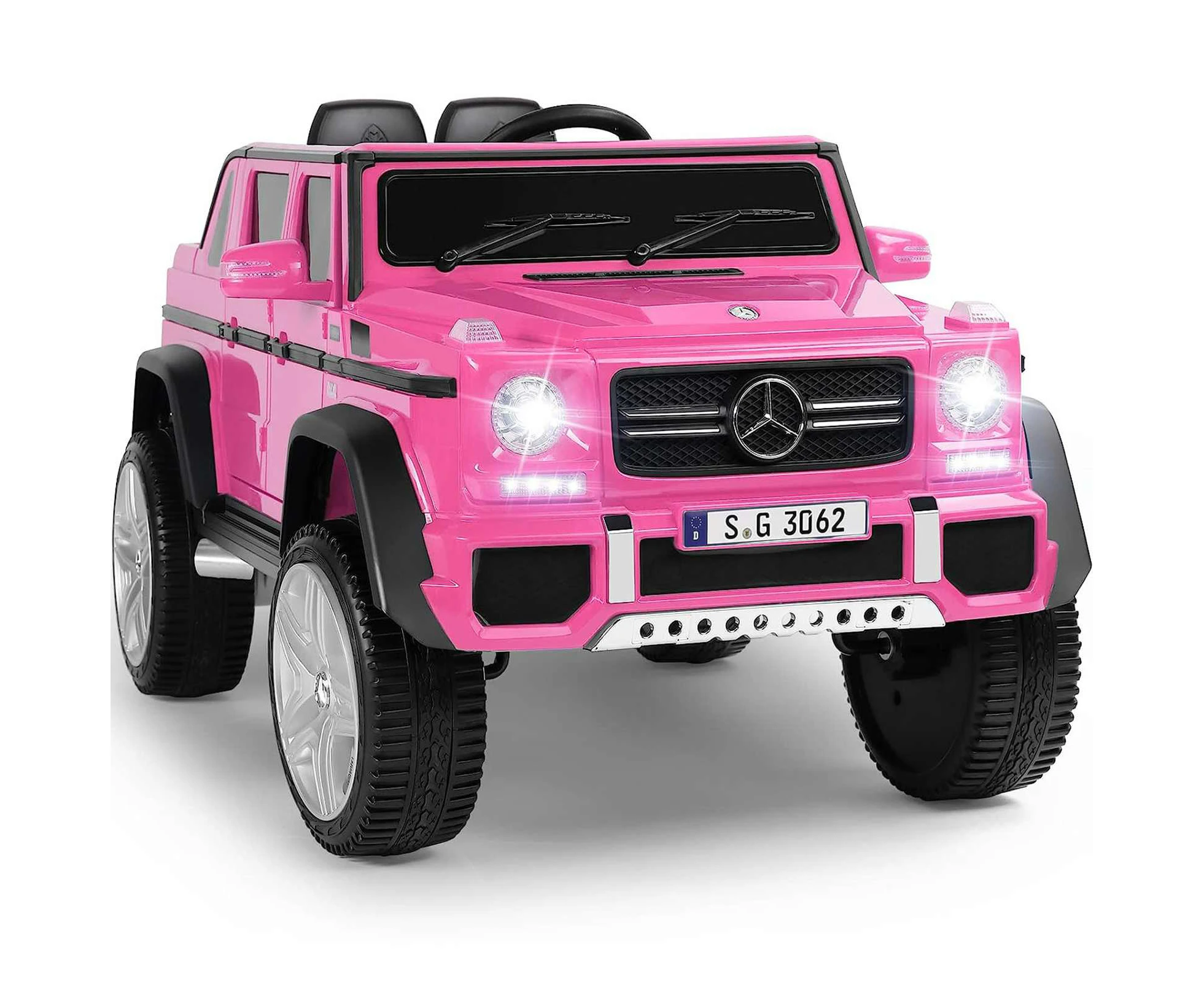 Mercedes-Benz Kids Car 12V Electric Toddler Ride On Car w/Remote Control Battery Powered Vehicle Toy Pink