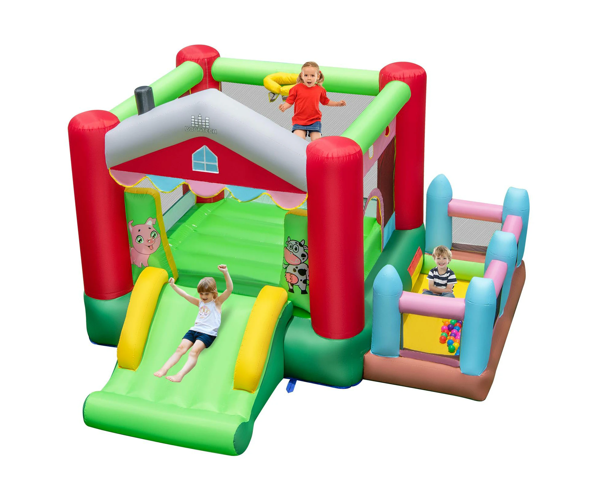 Inflatable Garden Kids Jumping Bouncer Playing Center w/480W Blower & 50 Balls