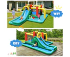 Inflatable Water Park Splash Pool Kids Jumping Castle Trampoline Bouncer Outdoor w/Carry Bag & Blower