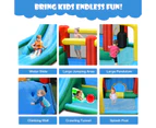 Inflatable Water Park Splash Pool Kids Jumping Castle Trampoline Bouncer Outdoor w/Carry Bag & Blower