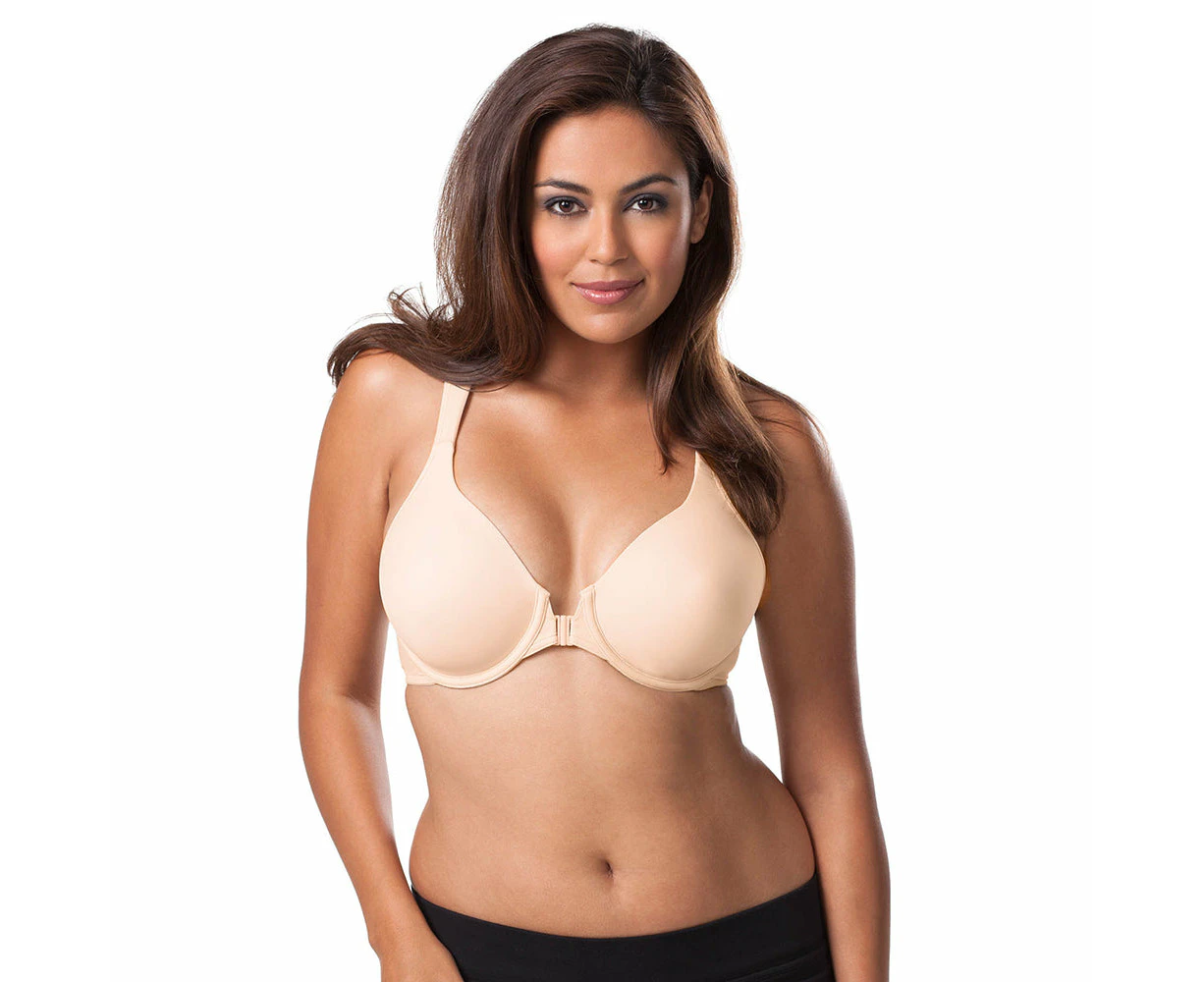 Leading Lady Brigitte Clip Front Close Wired Posture Support Bra in Nude