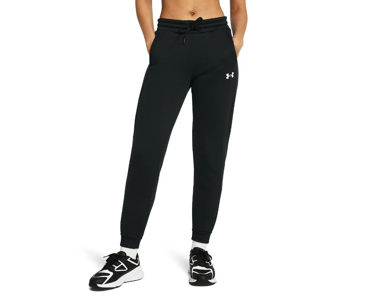 Under Armour Womens Armour Lightweight Fleece Joggers - Black