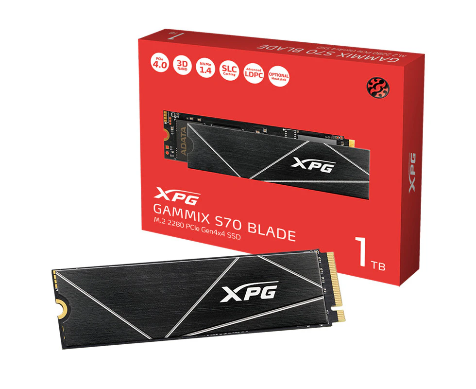 Adata Gammix S70 Blade 1TB PCIe M.2 2280 SSD [AGAMMIXS70B-1T-CS]