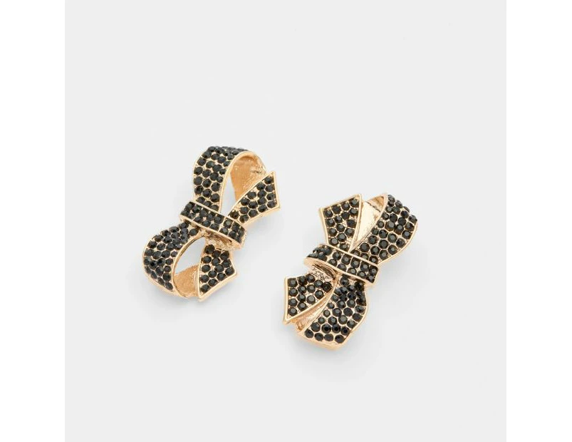 Target Pave Bow Stud Earrings