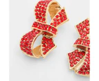 Target Pave Bow Stud Earrings