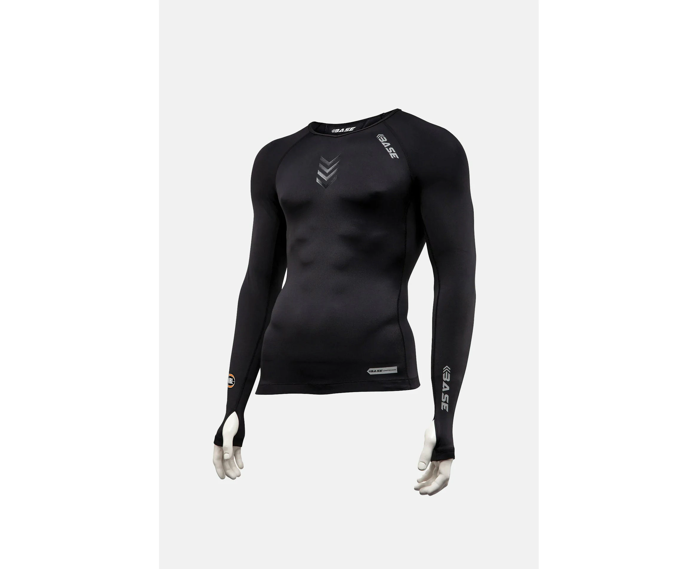 BASE + NBL Men's Long Sleeve Compression Tee - Black