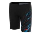 Speedo Boys' Hyperboom V-Cut Jammers - Black/Blue/Red