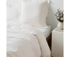 Target Australian Cotton Celine Jacquard Double Ruffle European Pillowcase