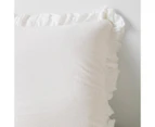 Target Australian Cotton Celine Jacquard Double Ruffle European Pillowcase