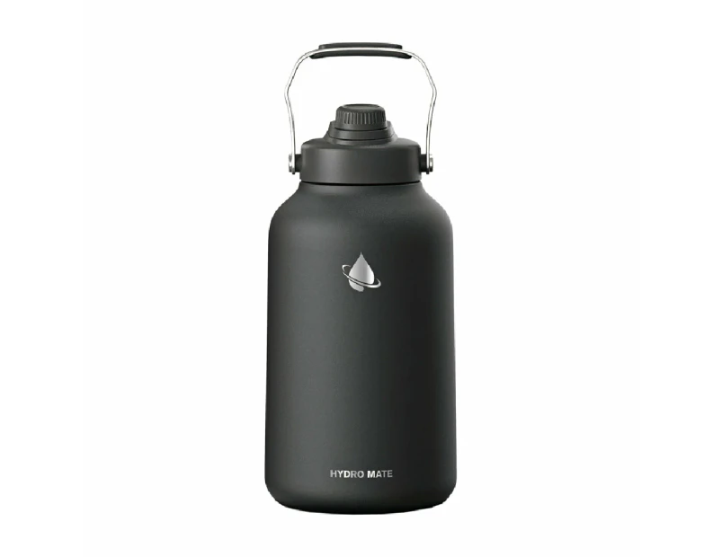 Hydro Mate Extra Large Insulated Stainless Steel Water Jug Black