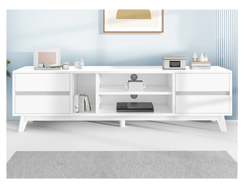 ALFORDSON Entertainment Unit TV Cabinet Stand 180cm White