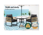 ALFORDSON Outdoor Patio Furniture Dining Table Lounge Chairs