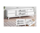 ALFORDSON Entertainment Unit TV Cabinet Stand 180cm White