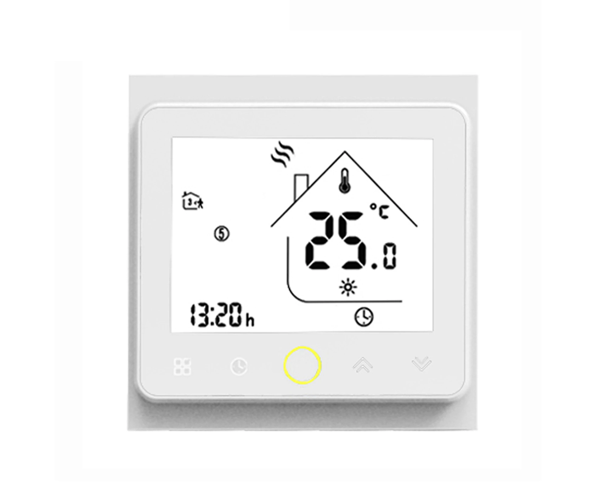 Smart Thermostat Intellight Temperature Controller 5A water Floor Heating for Home No Wi-Fi -- White