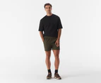 Puma Men's Active Woven 5" Shorts - Dark Olive/Black