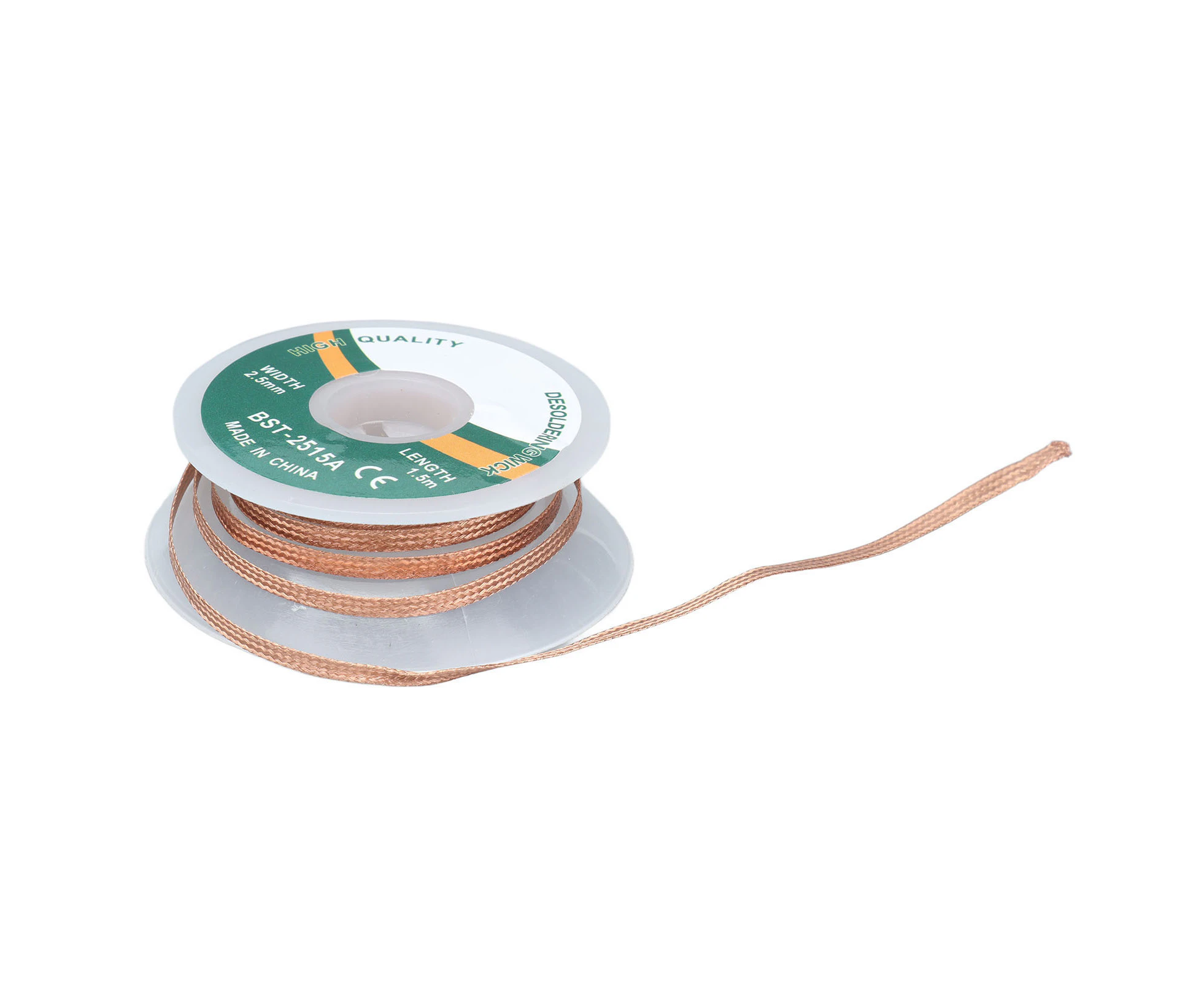 Desoldering Wire Alloy Copper Solder Wick Remover No Cleaning Soldering Sucker Tool 1.5 Meter2.5mm (2515A)