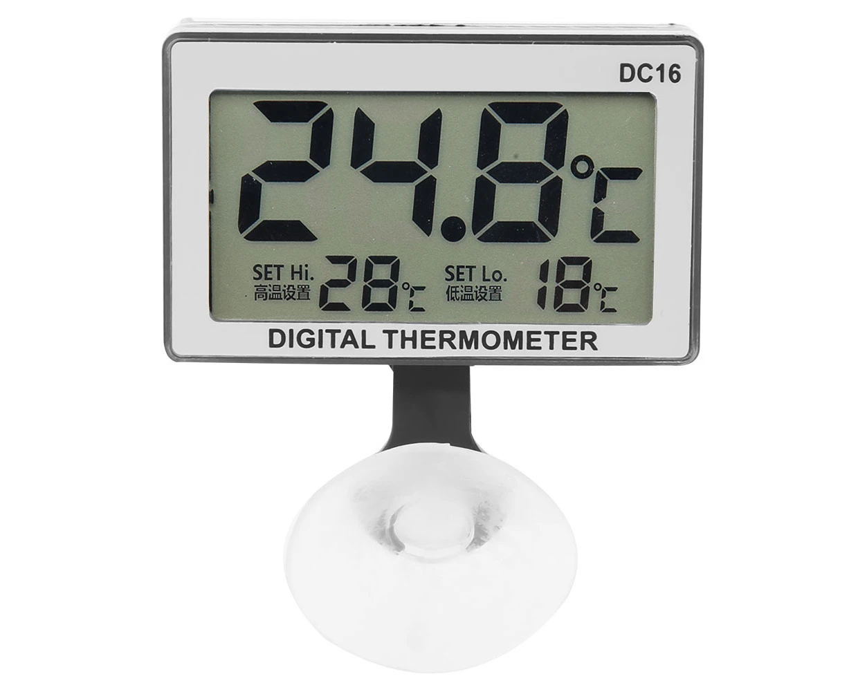 DC16 LCD Digital Aquarium Thermometer Waterproof Temperature Thermometer for Fish Tank