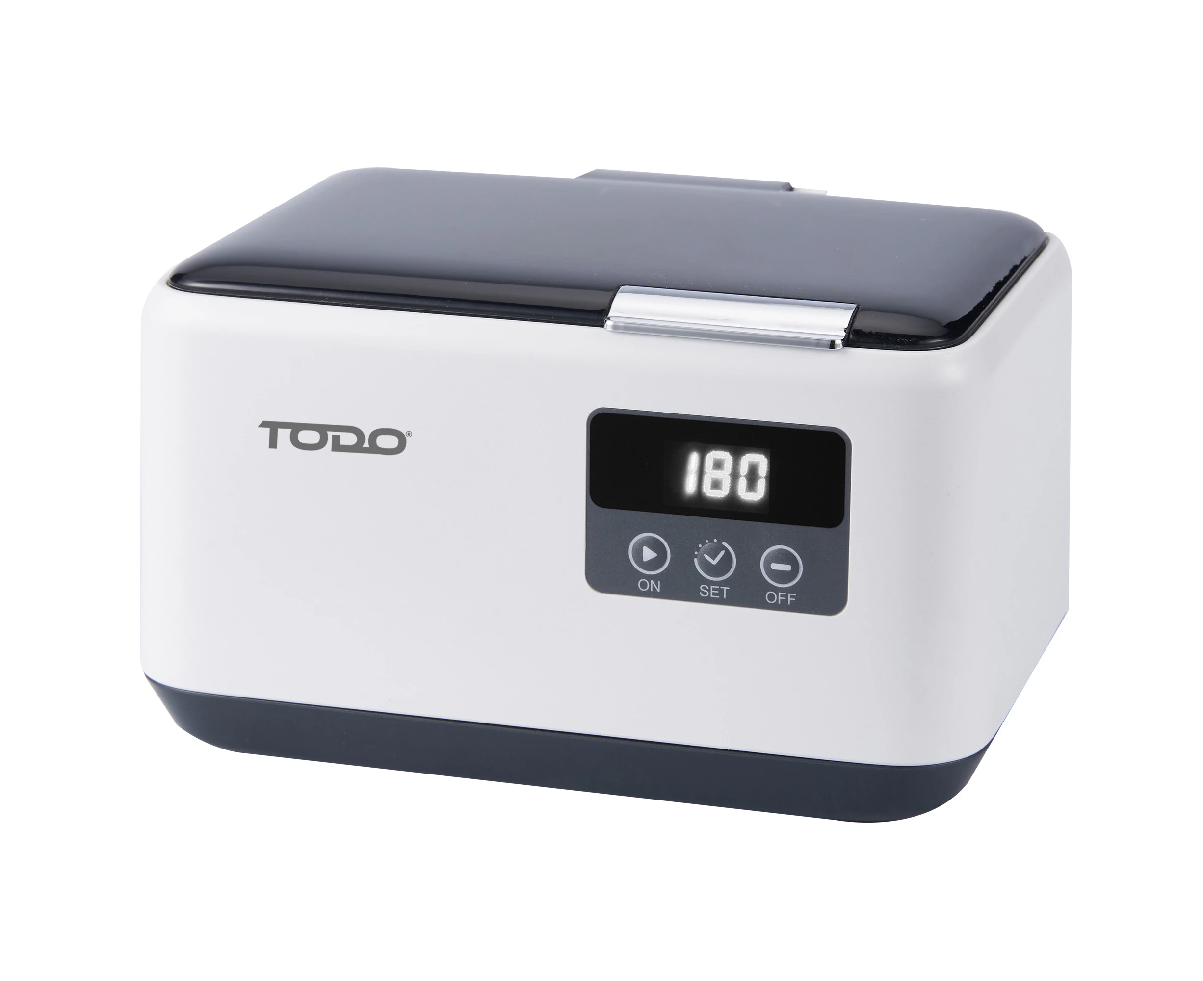 TODO Ultrasonic Cleaner Sonic Wave Jewellery Cleaner Blue LED 600ml Stainless Steel Tank 5 Mode