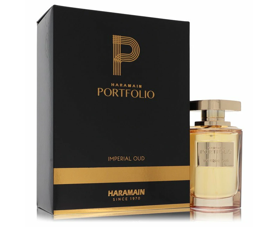 Al Haramain Portfolio Imperial Oud by Al Haramain Eau De Parfum Spray (Unisex) 2.5 oz for Men