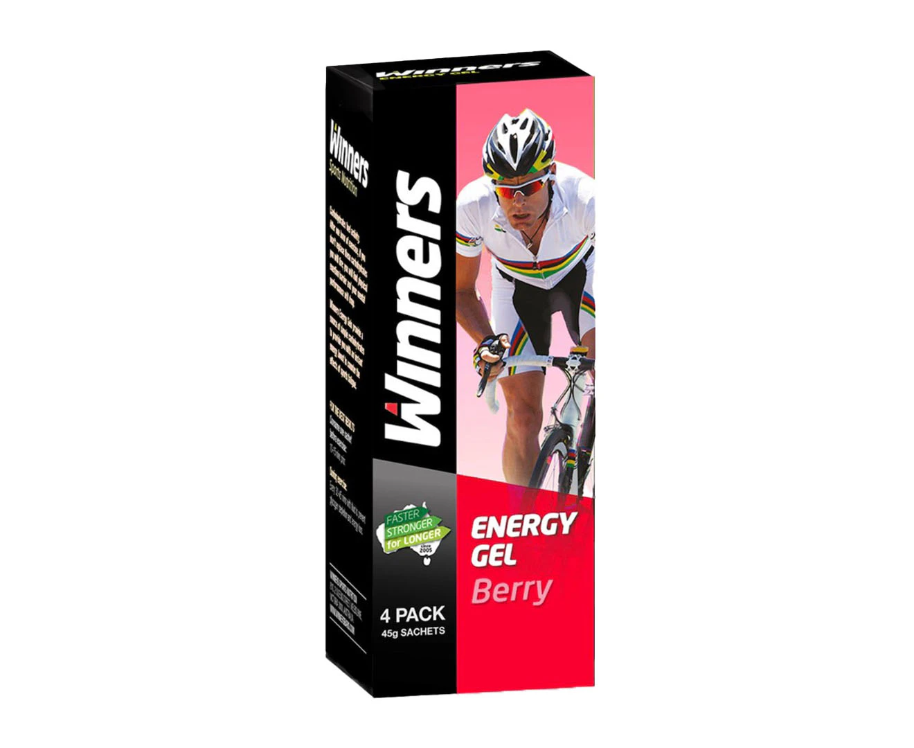 15 x Winners Instant Energy Gel Berry Burst 45g