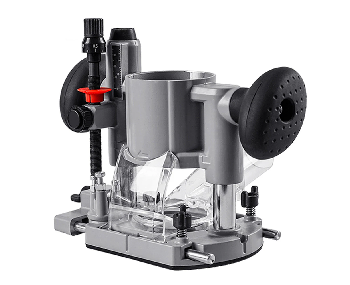 Compact Aluminum Plunge Router Bracket Milling Trimming Machine Base Grooves Opening Carving Rack