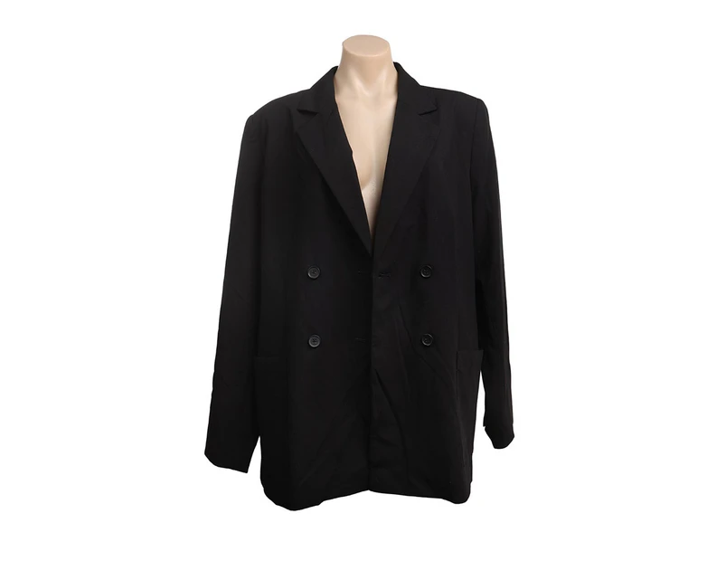 DKNY Women's Double Breasted Long Sleeve Blazer | Black