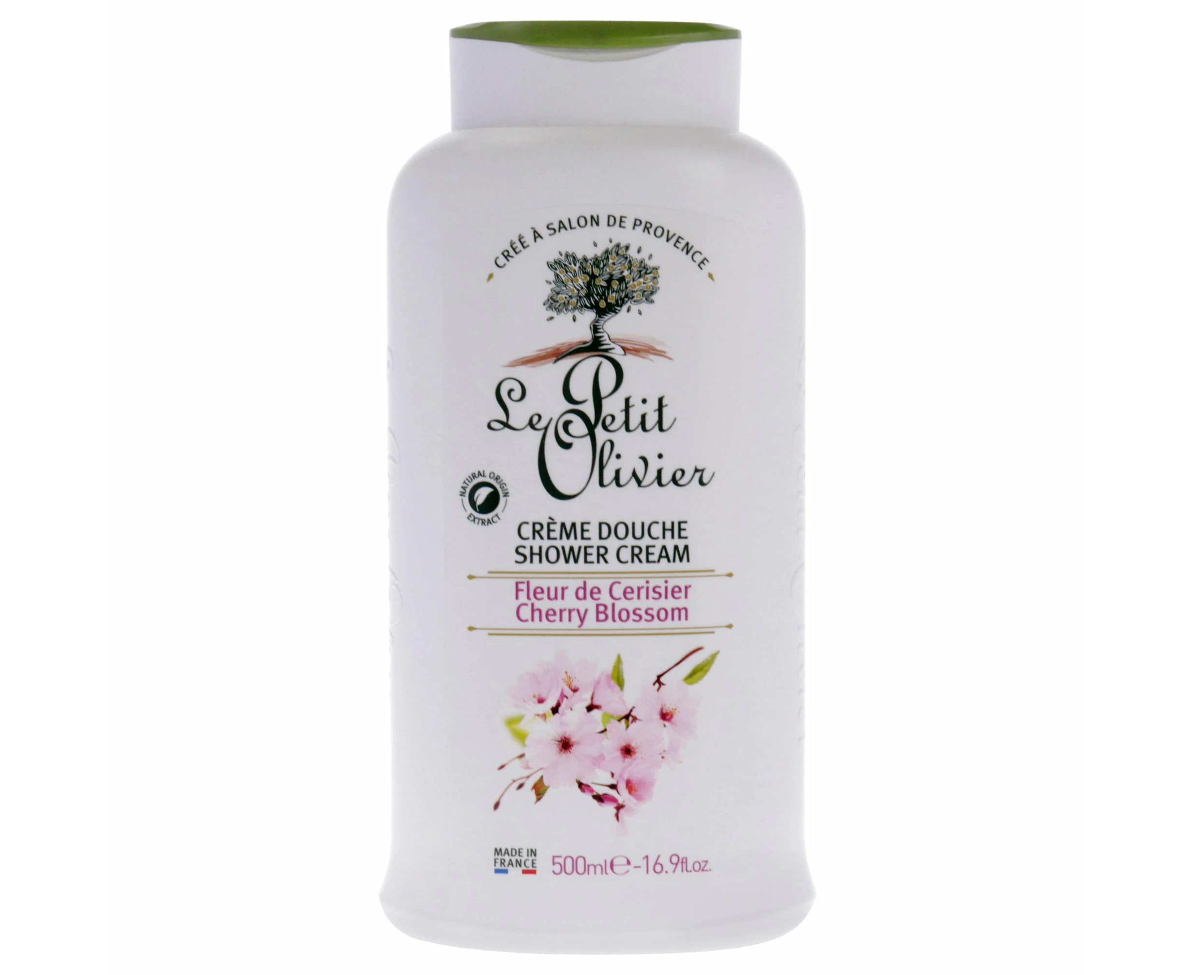 Shower Cream - Cherry Blossom by Le Petit Olivier for Women - 16.9 oz Shower Cream