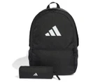 Adidas 23L Classic Backpack & Pencil Case Set - Black/White