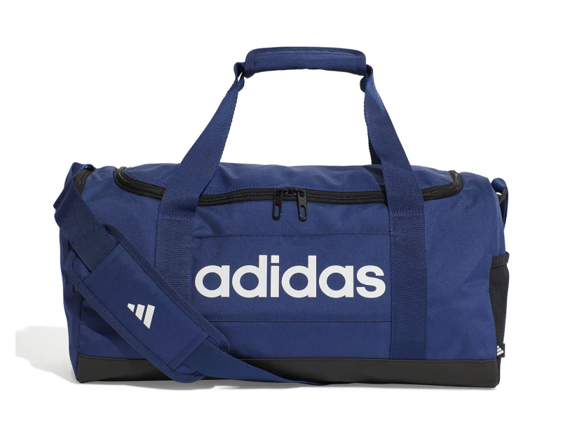 Adidas 24L Linear Small Duffle Bag - Dark Blue/White