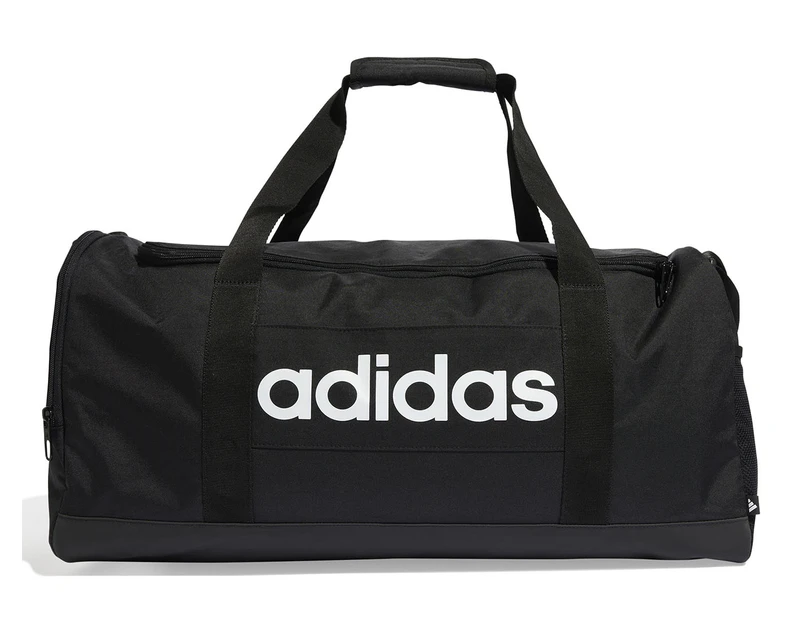 Adidas 39L Linear Medium Duffle Bag - Black/White