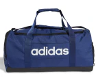 Adidas 39L Linear Medium Duffle Bag - Dark Blue/White