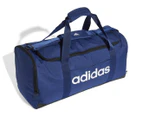 Adidas 39L Linear Medium Duffle Bag - Dark Blue/White