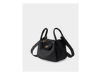 Genuine Leather Mini Shoulder Bag Lindy Small Bag Black