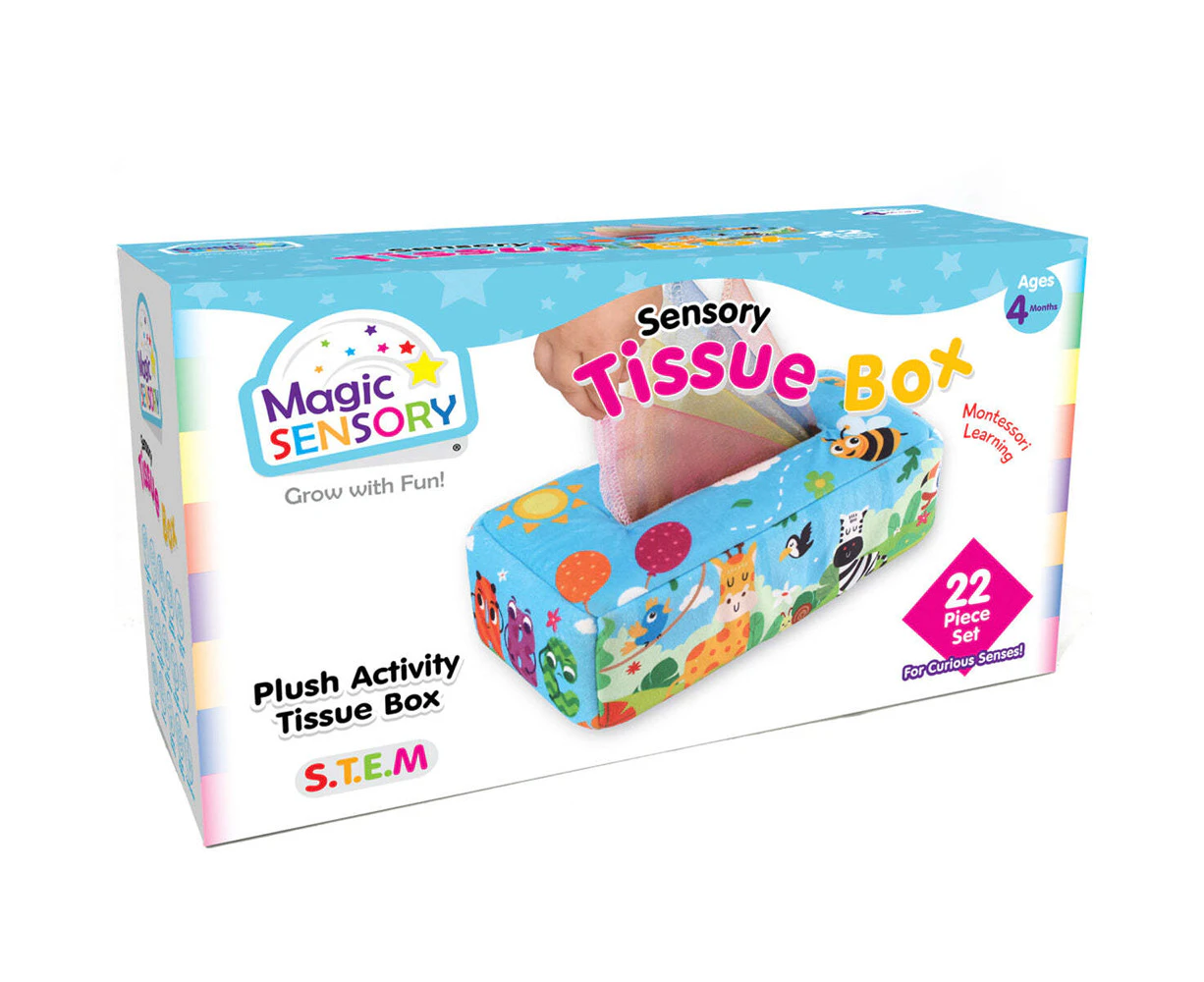 Magic Sensory Tissue Box Kids/Toddler Interactive Fun Educational Toy18m+