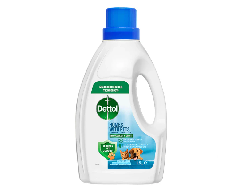 Dettol Homes w/ Pets Laundry Sanitiser Fresh Breeze 1.5L