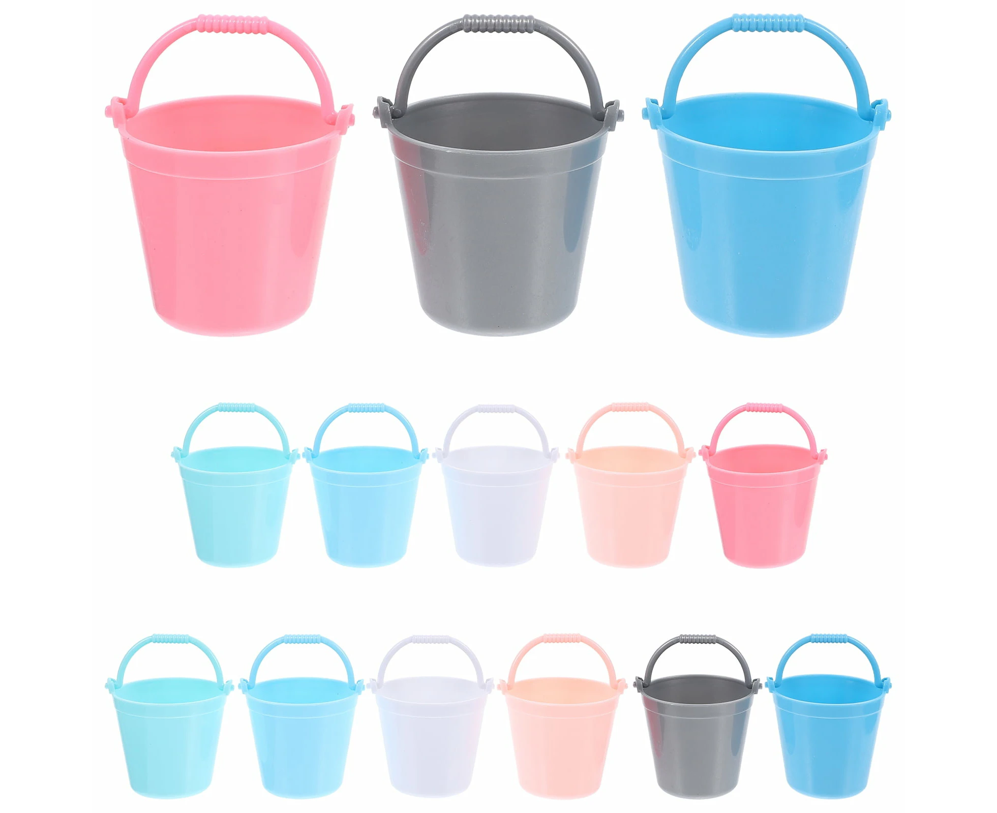 14 Pcs Small Bucket Toys Kids Bucket Decor Kid Toy Mini Beach Bucket Simulation Bucket Decor Child