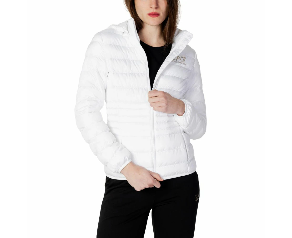 Ea7 Emporio Armani White Polyester Jackets & Coat