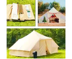 Outdoor Oxford cloth tent Tear resistant multi-person luxury camping Bell tent Waterproof Hotel camp Waterproof durable tent for 5-8 people