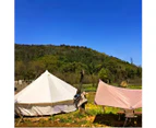 Outdoor yurt camping Breathable clock tent cotton wild luxury thickened 6m large capacity large tent rain and sun protection