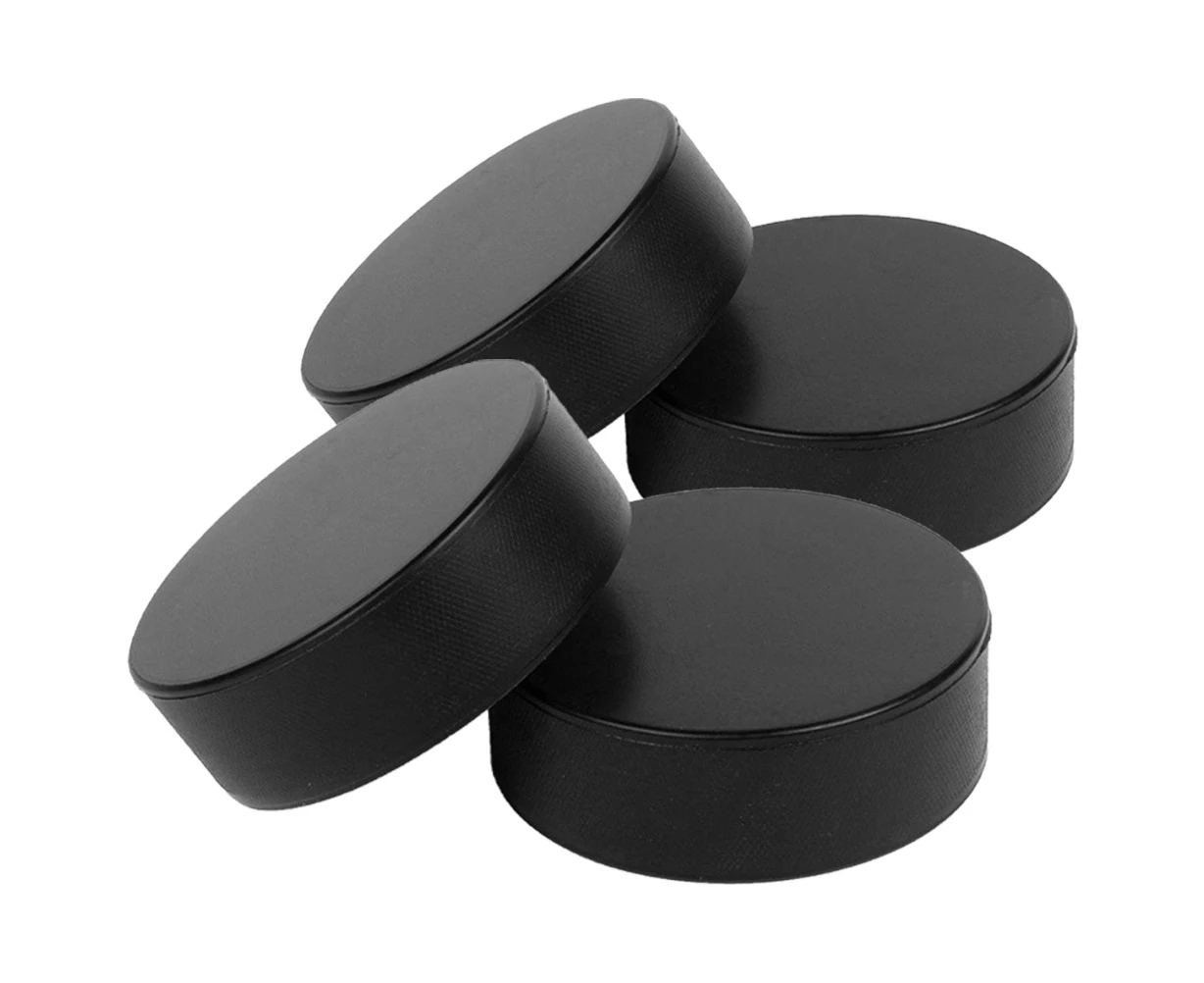 4Pcs PU Ice Hockey Puck Replacement Training Puck Competition Training Puck