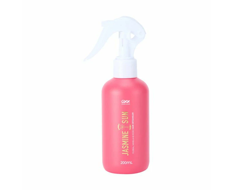 Jasmine Sun Summer Solstice Hair Detangler 200ml, Floral, Vanilla and Musk Scent - OXX Bodycare