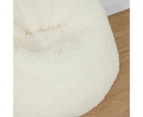 Fluffy Bean Bag, White - Anko