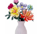 555 Piece Mini Blocks Flower Series: Flower Bouquet with Vase Playset