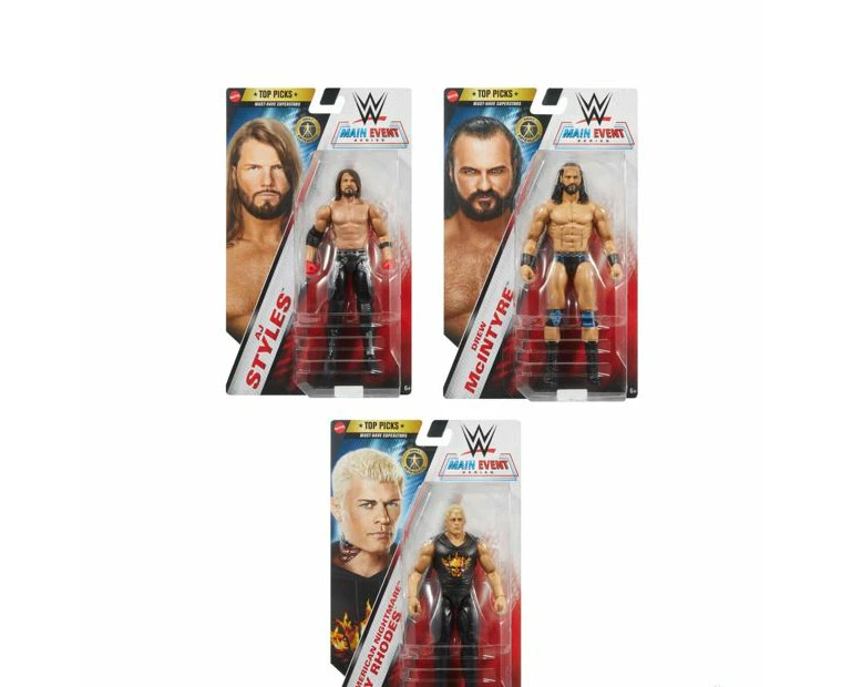 ​​​Mattel WWE Top Picks Action Figures - Assorted*